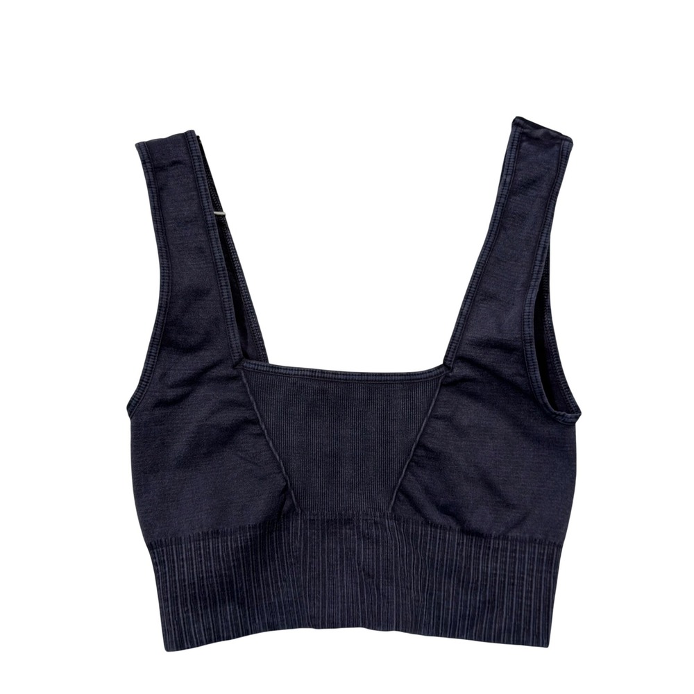 Free People Movement Good Karma Bra Women XS/S Black Activewear Seamless Ribbed